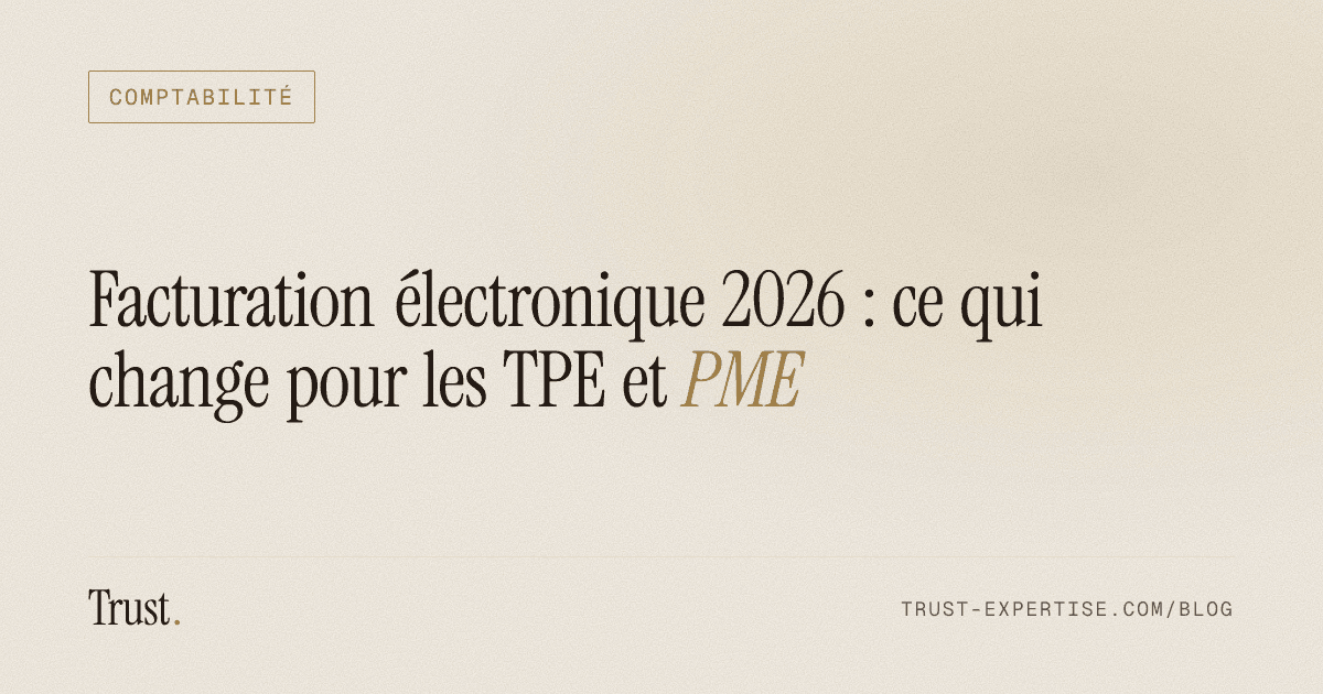 Couverture de l'article « Facturation électronique 2026 : ce qui change pour les TPE et PME » (Comptabilité)